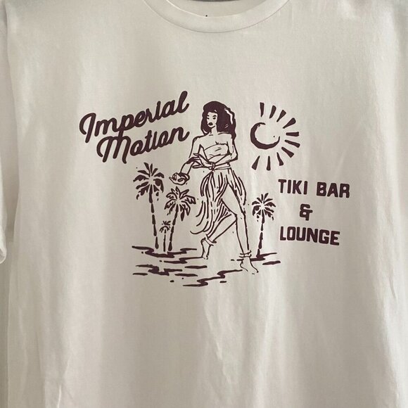 Imperial Motion Men's Tiki Bar Tropical Hula T-Shirt Cotton Size Medium  B19 - Picture 2 of 5